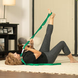 OPTP The Original Stretch Out Strap with Exercise Poster, USA Made Top Choice Stretch Out Straps for Physical Therapy, Yoga Stretching Strap or Knee Therapy Strap