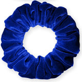 Velvet Scrunchies Jumbo Size Plush Big Ponytail Holders Thick Braided Locked Hair Big Made in the USA Green Pine