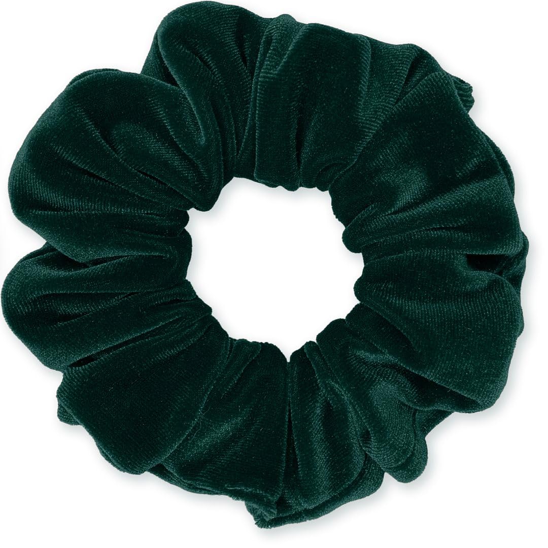 Velvet Scrunchies Premium Plush Soft Ponytail Holder Made in the USA Black