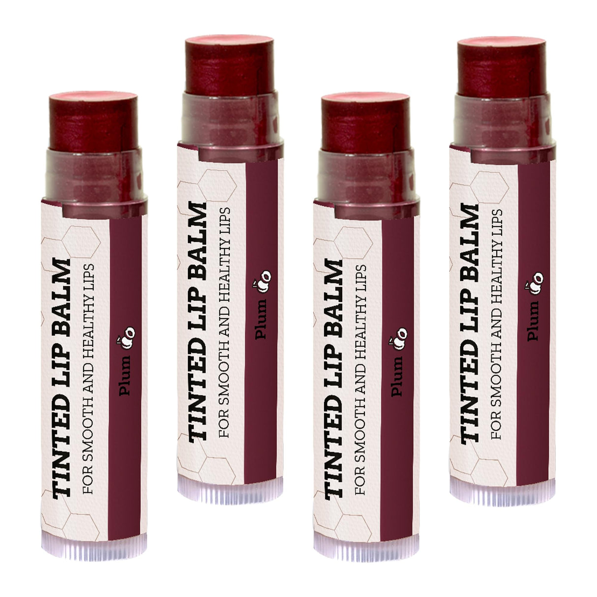USDA Organic Lip Balm 6-Pack by Earth's Daughter Stocking Stuffers - Fruit Flavors, Beeswax, Coconut Oil, Vitamin E - Best Lip Repair Chapstick for Dry Cracked Lips - Moisturizing Lip Care