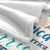 Custom Blanket with Name, Soft Cozy Personalized Name Blankets for Kids, Girls, Boys, Adults, Customized Christmas Blanket for Women, Men, Newborn, New Mom, Red Colors, Made in USA
