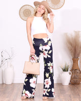 Popana Palazzo Pants for Women Casual Summer Wide Leg Beach Pants Plus Size Made in USA