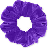 Velvet Scrunchies Premium Plush Soft Ponytail Holder Made in the USA Black