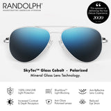 Randolph USA | Concorde Classic Aviator Sunglasses for Men or Women 100% UV