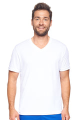 Expert Brand USA-Made Men's Oxymesh Dry Fit V Neck Athletic Shirt