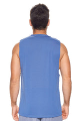 Expert Brand USA-Made Men's Soft Casual Activewear Siro Raw Edge Muscle Tee