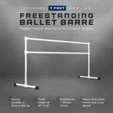 VITA Barre Portable Freestanding Double Ballet Barre, Extreme, Steel | Fixed Height, Made in USA, Home or Gym Exercise Equipment for Kids & Adults | Dance, Fitness, Pilates