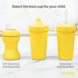 Re-Play Made in USA 10 Oz. Sippy Cups for Toddlers, Pack of 4 - Reusable Spill Proof Cups for Kids, Dishwasher/Microwave Safe - Hard Spout Sippy Cups for Toddlers 3.13" x 6.25", Desert Roses