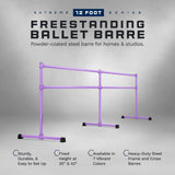 VITA Barre Portable Freestanding Double Ballet Barre, Extreme, Steel | Fixed Height, Made in USA, Home or Gym Exercise Equipment for Kids & Adults | Dance, Fitness, Pilates