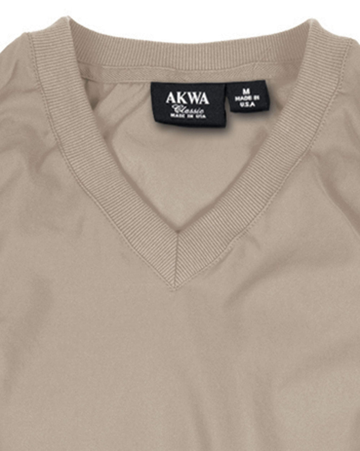 Akwa Made in USA Men's Microfiber Water Repellent V-Neck Pullover Golf Vest