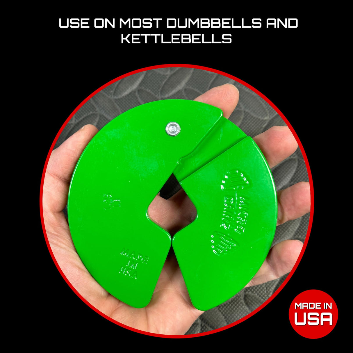Micro Gainz Dumbbell Fractional 1.25lb Weight Plate, Ideal for Micro Loading, (Choose Color) 2 Piece Fractional Weight Plates, Designed for Dumbbell Training, Made In USA