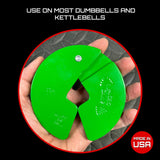 Micro Gainz Dumbbell Fractional 1.25lb Weight Plate, Ideal for Micro Loading, (Choose Color) 2 Piece Fractional Weight Plates, Designed for Dumbbell Training, Made In USA
