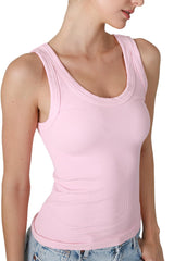 NIKIBIKI Women Seamless Reversible Ribbed Tank Top, Made in U.S.A, One Size