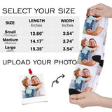 Custom Face Socks with Photo Novelty Crew Socks, Personalized Red Hearts Unisex Crew Sock Gifts for Men Women Made in USA