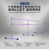 VITA Barre Portable Freestanding Double Ballet Barre, Extreme, Steel | Fixed Height, Made in USA, Home or Gym Exercise Equipment for Kids & Adults | Dance, Fitness, Pilates