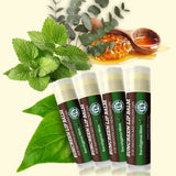 USDA Organic Lip Balm 6-Pack by Earth's Daughter Stocking Stuffers - Fruit Flavors, Beeswax, Coconut Oil, Vitamin E - Best Lip Repair Chapstick for Dry Cracked Lips - Moisturizing Lip Care