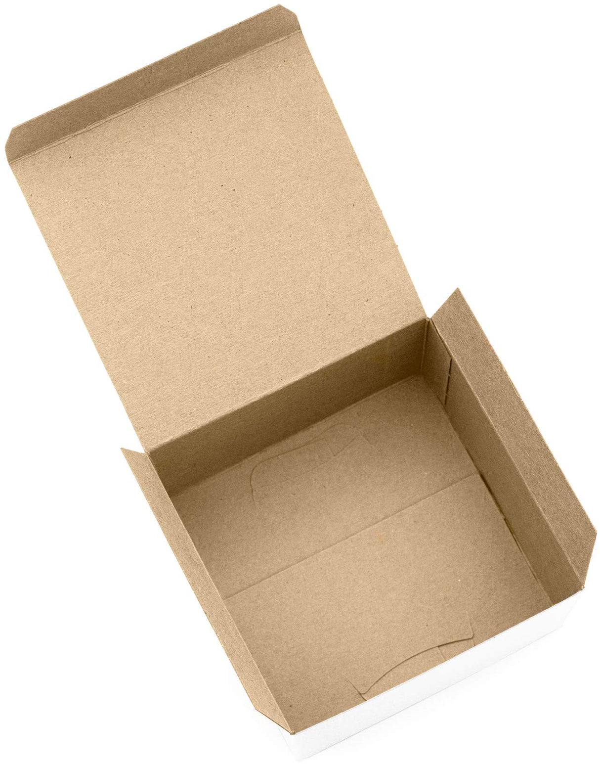 Made in USA 10-Count Recycled Brown Kraft Gift Boxes (5" X 5" X 3") with Tuck Lids for Weddings, Crafting and Baking Packaging Needs