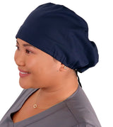 Sparkling EARTH Riley Medical Scrub Caps with Flat Front and Roomy Back - Adjustable Cord Lock Closure - Made in The USA!