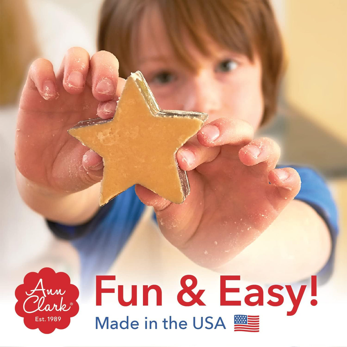 Hanukkah Cookie Cutters 3-Pc. Set Made in the USA by Ann Clark, Star of David, Dreidel and Menorah