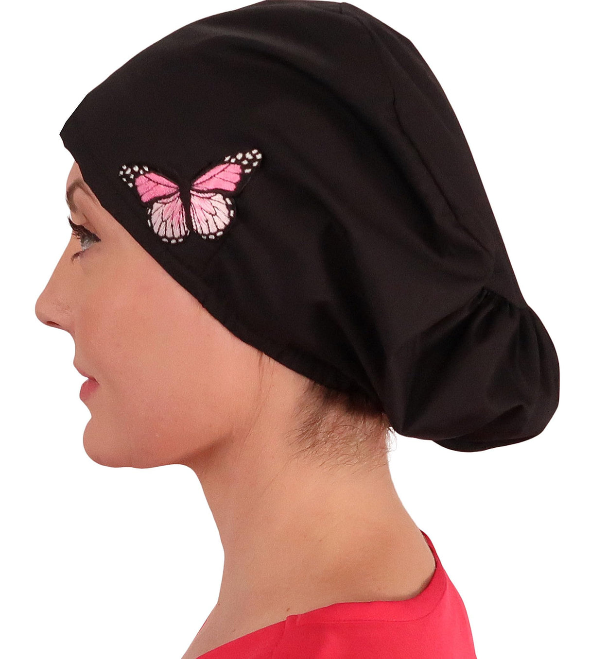 Sparkling EARTH Riley Medical Scrub Caps with Flat Front and Roomy Back - Adjustable Cord Lock Closure - Made in The USA!