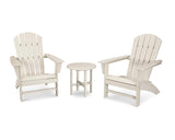 POLYWOOD Nautical 3-Piece Adirondack Chair Set