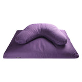 Hugger Mugger V-Shaped Meditation Cushion - Provides Support in Cross-Legged Sitting, Promotes Healthy Posture, Handmade in The USA