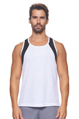 Expert Brand USA-Made Men's Oxymesh Dry Fit Athletic Tank Top Muscle Shirt