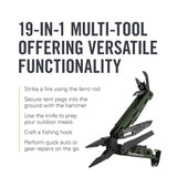 LEATHERMAN, Signal, 19-in-1 Multi-tool for Outdoors, Camping, Hiking, Fishing, Survival, Durable & Lightweight EDC, Made in the USA, Aqua/Silver with Nylon Sheath