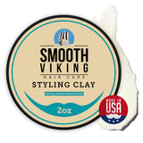 Smooth Viking Forming Cream - High Hold Styling Cream for Matte Finish, Men's Hair Products, Hair Paste for Short, Curly and Long Hair, Made in USA, 2oz