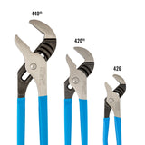 Channellock 2 Piece Tongue and Groove Pliers Set - 9.5-Inch, 6.5-Inch | Straight Jaw Groove Joint Pliers | Laser Heat-Treated 90° Teeth| Forged from High Carbon Steel | Patented Reinforcing Edge Minimizes Stress Breakage | Made in USA