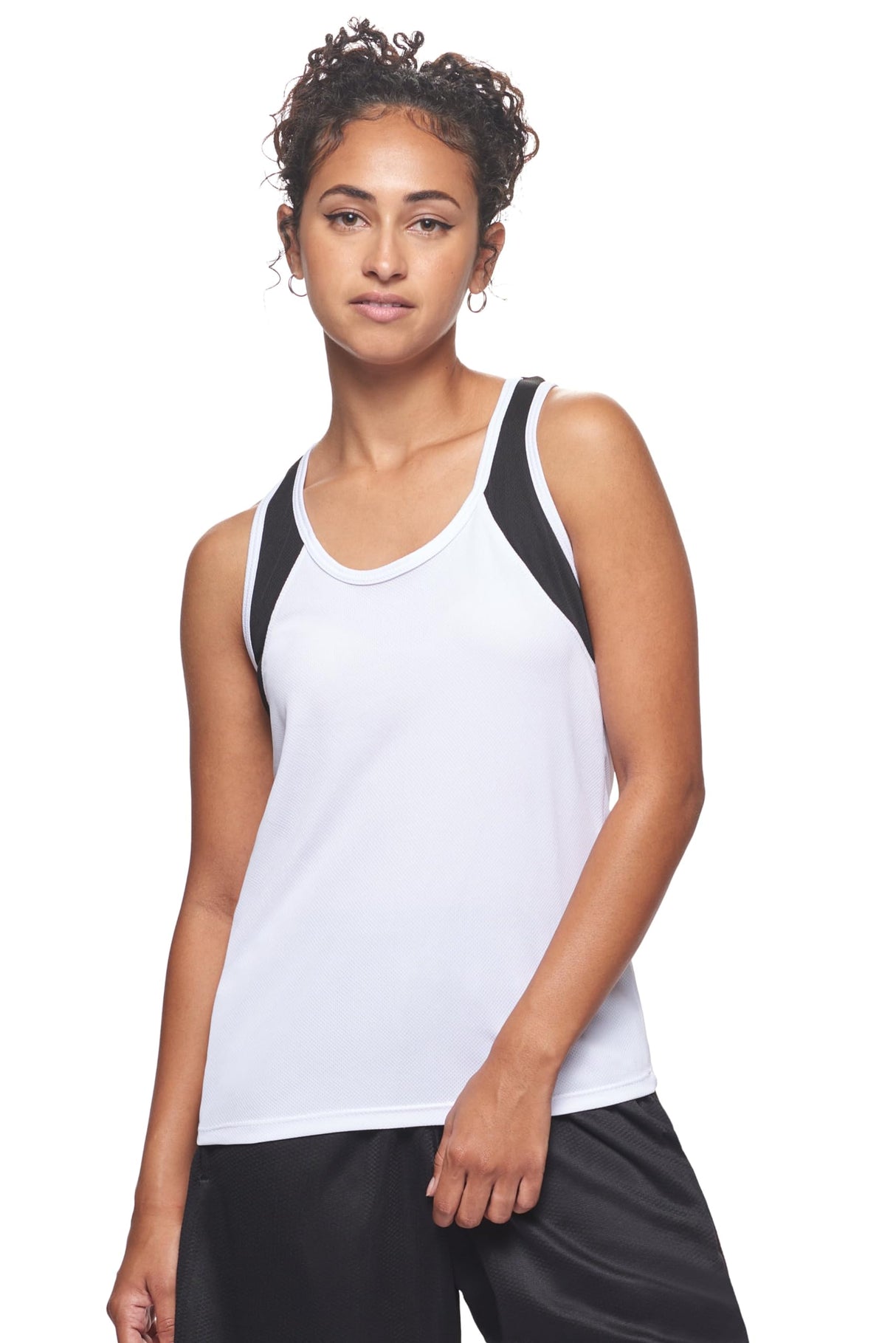 Expert Brand USA-Made Women's Oxymesh Dry Fit Sleeveless Tank Top Athletic Shirt