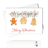 Merry Christmas Cards for Business & Family (Variety Pack 4 Seasonal Designs) Bulk Greeting Card Set Pack of 20 Holiday Cards with Envelopes (5x7 inch - A7) Office, Work, Employees & Clients VP2404