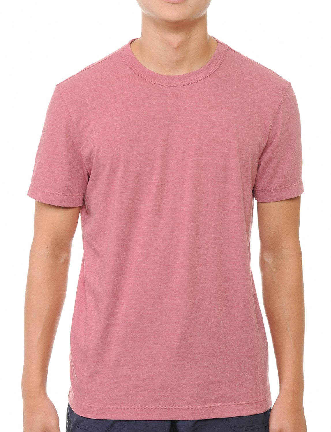 YURO-K Men's Premium Binded Neck Cotton Classic Short Sleeve Crew T-Shirt