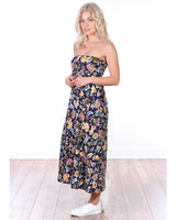 Popana Womens Long Maxi Skirt - Made in USA Long Skirts for Women Trendy - Casual Convertible Sundress Plus Size Maxi Skirt