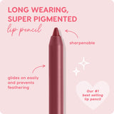 Colourpop Lippie Lip Pencil - High-Pigment, Long-Lasting Lip Liner - Sharpenable Lip Liner Pencil for High-Impact Lip Color - Vegan, Cream Formula with Precise Application - BFF 2 (0.04 oz)