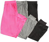 Sweet Hearts Girls' Sweatpants - 3 Pack Performance Jogger Pants with Pockets - High Waisted Jogger Sweatpants: Made in USA