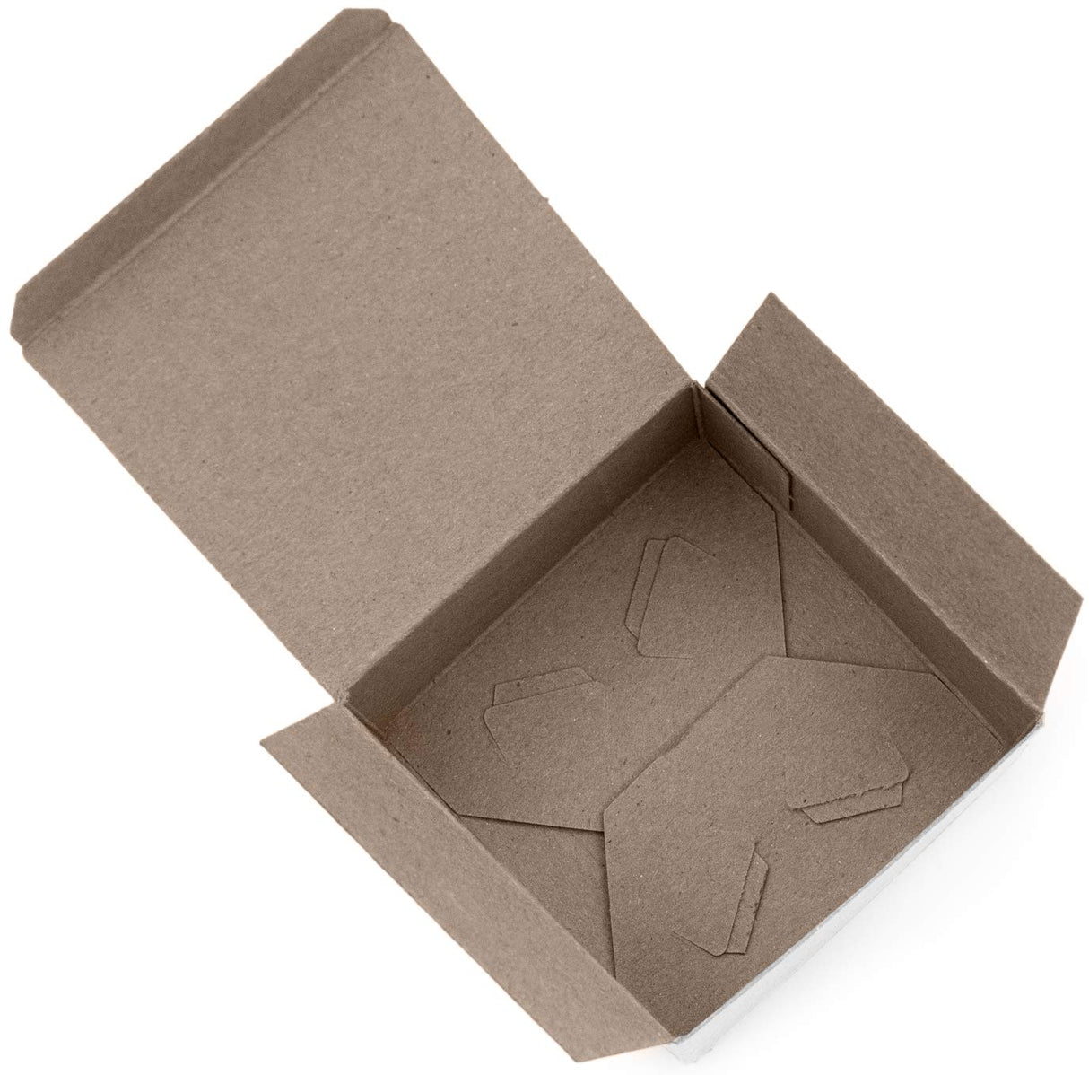 Made in USA 10-Count Recycled Brown Kraft Gift Boxes (5" X 5" X 3") with Tuck Lids for Weddings, Crafting and Baking Packaging Needs