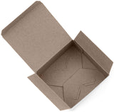 Made in USA 10-Count Recycled Brown Kraft Gift Boxes (5" X 5" X 3") with Tuck Lids for Weddings, Crafting and Baking Packaging Needs