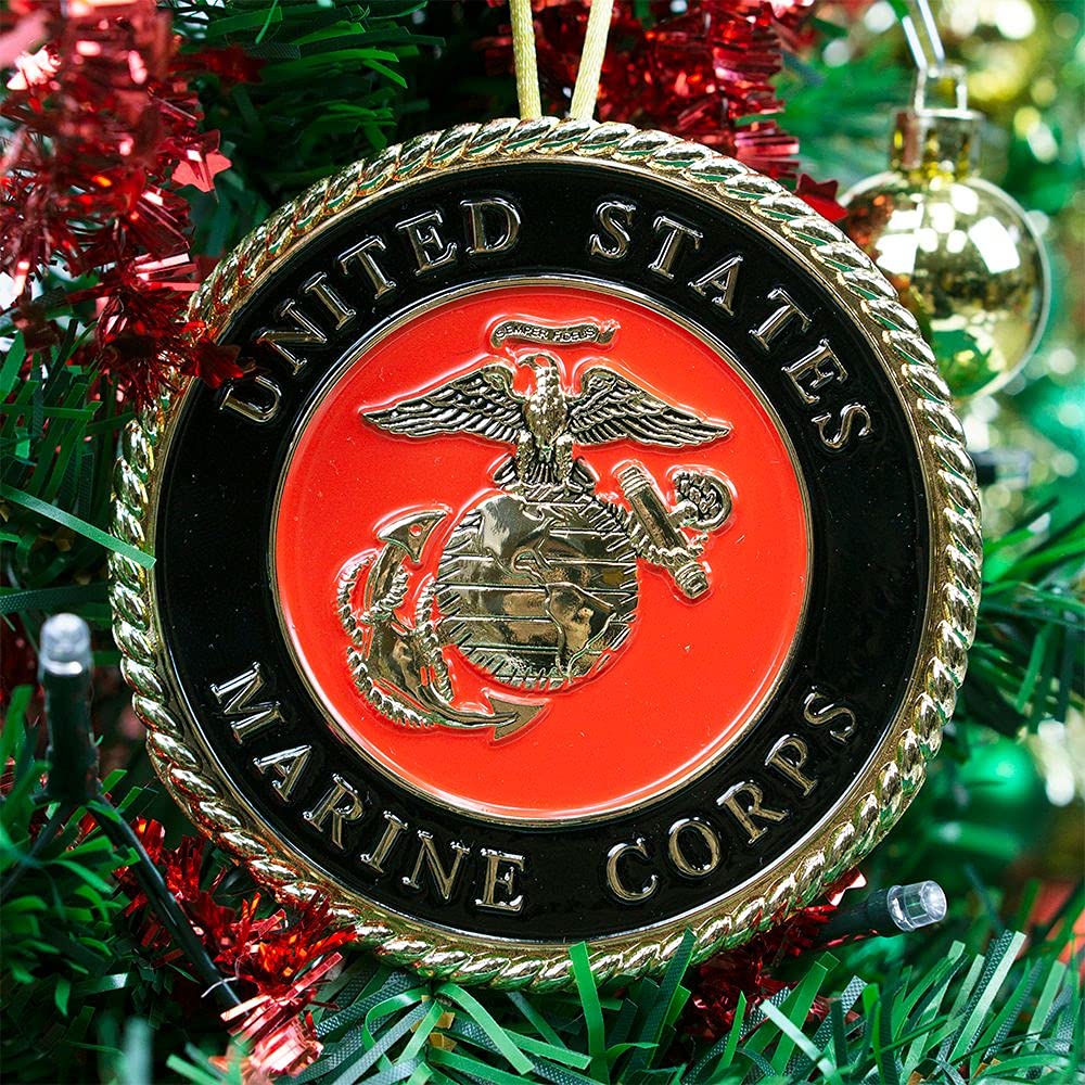 Allied Products Navy Heroes Series Holiday Ornament - Officially Licensed Navy Medallion