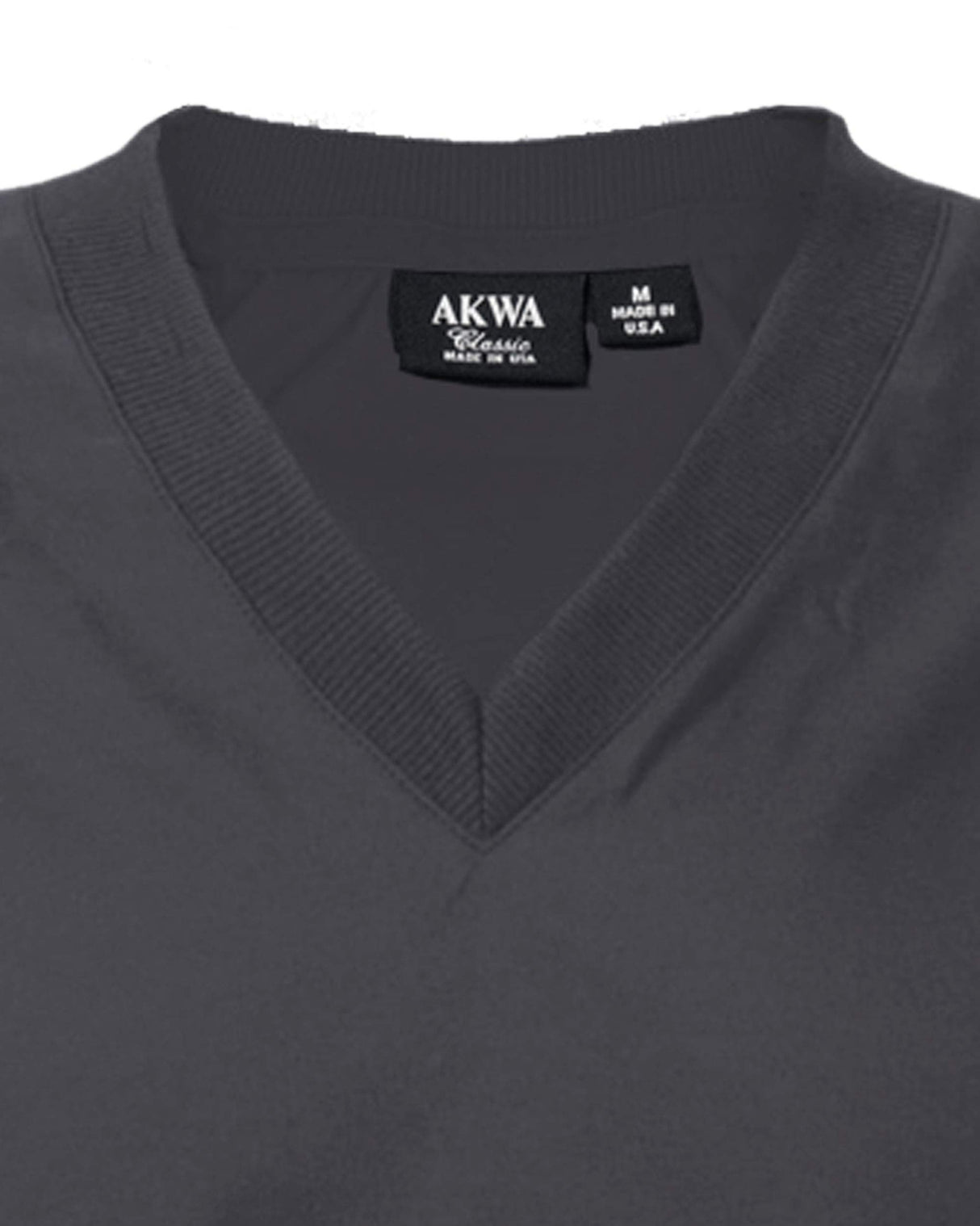 Akwa Made in USA Men's Microfiber Water Repellent V-Neck Pullover Golf Vest