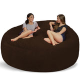 Chill Sack Bean Bag Chair: Giant 8' Memory Foam Furniture Bean Bag - Big Sofa with Soft Micro Fiber Cover - Charcoal