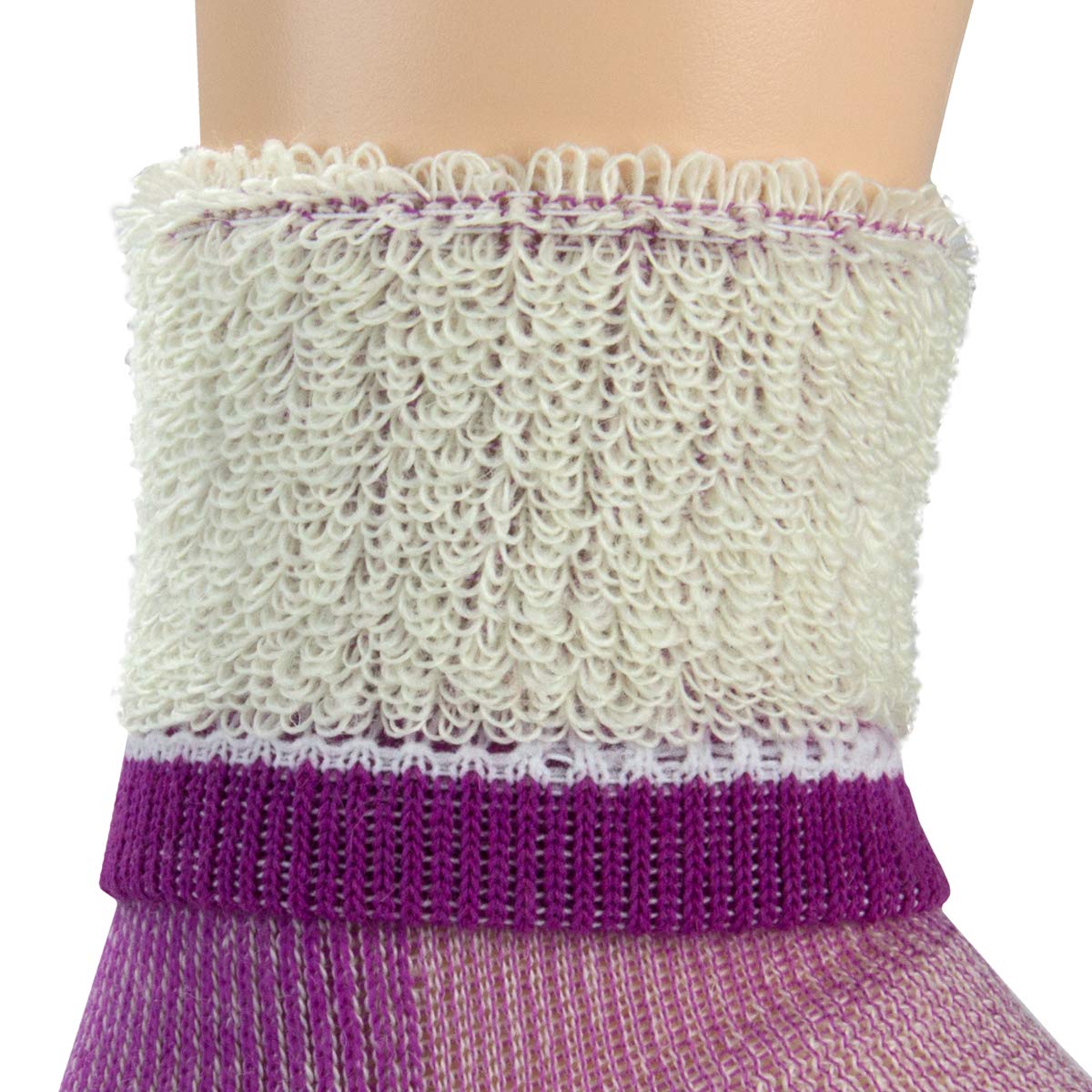 Merino Wool Crew Hiking Sock - Moisture Wicking Sock - Cushioned Sock