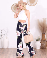 Popana Palazzo Pants for Women Casual Summer Wide Leg Beach Pants Plus Size Made in USA