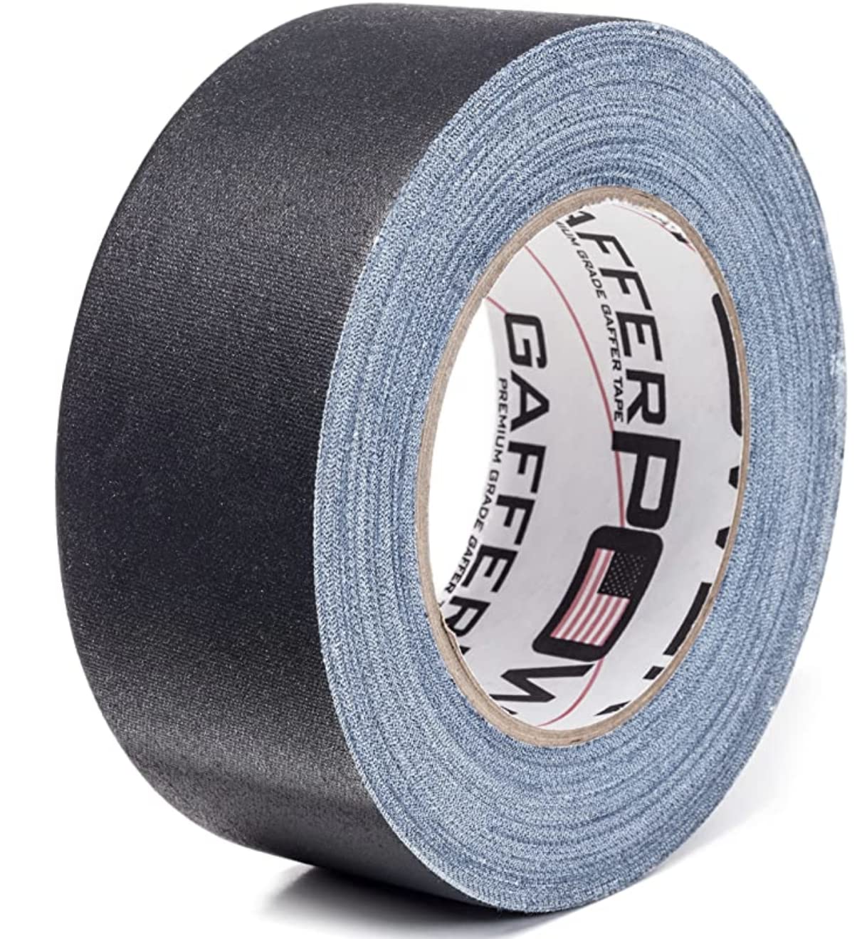 Gaffer Power Proudly Made in The USA, Real Professional Grade Gaffer Tape, Heavy Duty Gaffers Tape, Non-Reflective, Multipurpose. 2 Inches x 30 Yards, Black