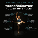VITA Barre Portable Freestanding Double Ballet Barre, Professional | Adjustable Height, Made in USA, Home or Gym Exercise Equipment for Kids & Adults | Dance, Fitness, Pilates