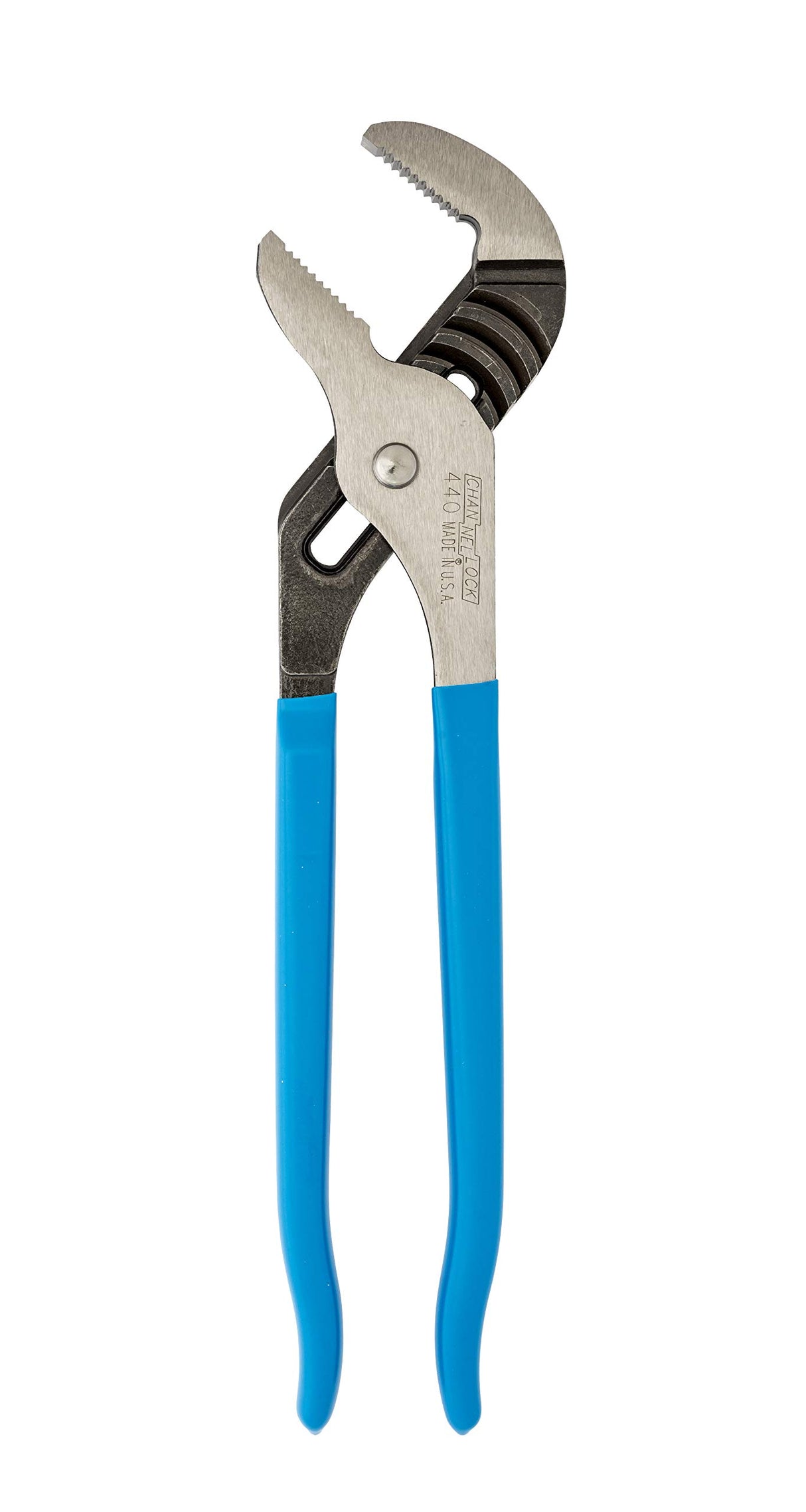 12-Inch Channellock Groove Joint Pliers with Comfort Grips - 2.25-Inch Jaw Capacity, Laser Heat-Treated 90° Teeth, Forged High Carbon Steel - Made in USA