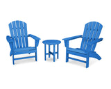 POLYWOOD Nautical 3-Piece Adirondack Chair Set