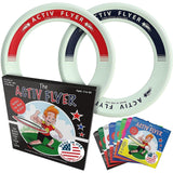 Activ Life Kid’s Flying Rings [2 Pack] They Fly Straight & Don’t Hurt! 80% Lighter Than Standard Frisbees - Replace Screen Time with Healthy Family Fun - Get Outside & Play! Proudly Made in The USA