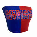 Lojobands Women's Tailgate Outfit College Two Tone Color Block Tube Top Made in USA One Size Fits Most