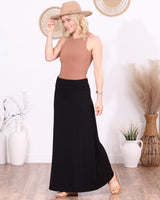 Popana Womens Long Maxi Skirt - Made in USA Long Skirts for Women Trendy - Casual Convertible Sundress Plus Size Maxi Skirt